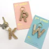 Glitter Letter Keychain