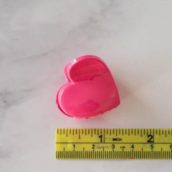 Glossy Candy Hearts Hair Clip Set - Several Colors