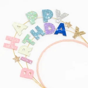 Happy Birthday Glitter Headband