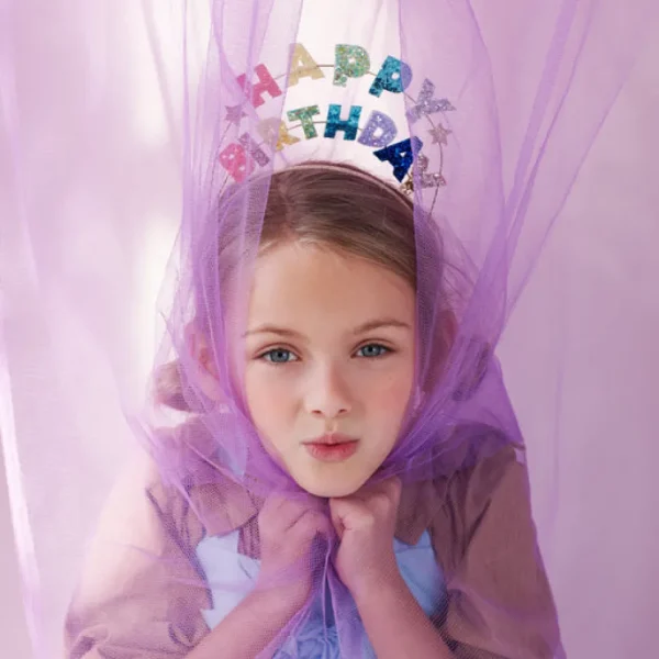 Happy Birthday Glitter Headband