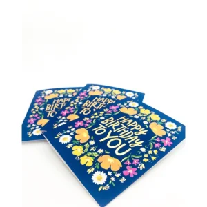 Happy Birthday To You - Gold Foil Notecard
