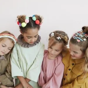 Happy Glitter Hair Clip