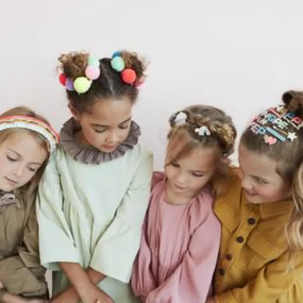 Happy Glitter Hair Clip