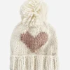 Heart Beanie, Blush | Hand Knit Kids & Baby Hat