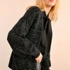Heart Cardigan - Black