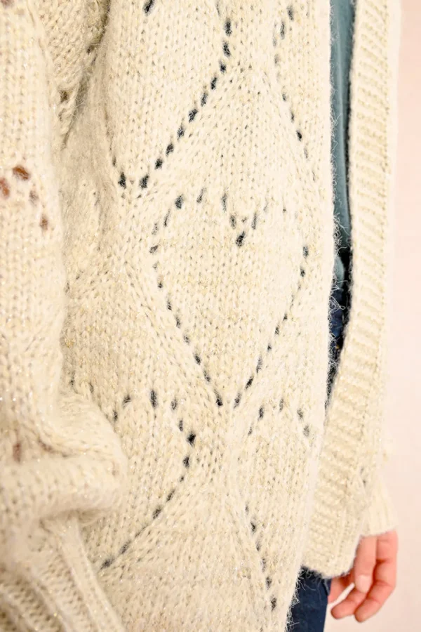Heart Cardigan - Cream