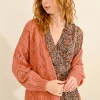Heart Cardigan - Terracotta