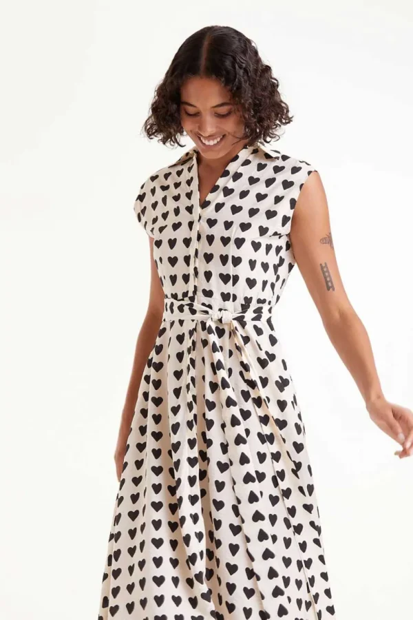 Heart Print Dress