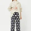 Heart Print Knit Pants