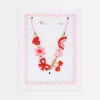 Hearts & Cherries Enamel Charm Necklace