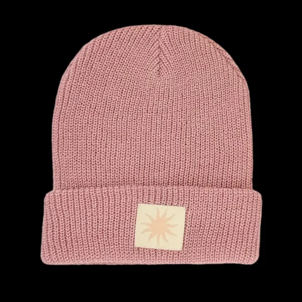 Here Comes the Sun Beanie - Rosewood