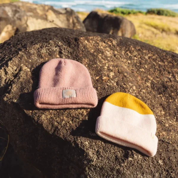 Here Comes the Sun Beanie - Rosewood