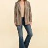 Herringbone Double-Breasted Blazer