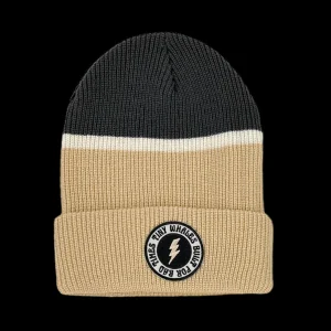 High Voltage Beanie - Sand/Faded Black