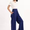 High Waist Pants - Navy