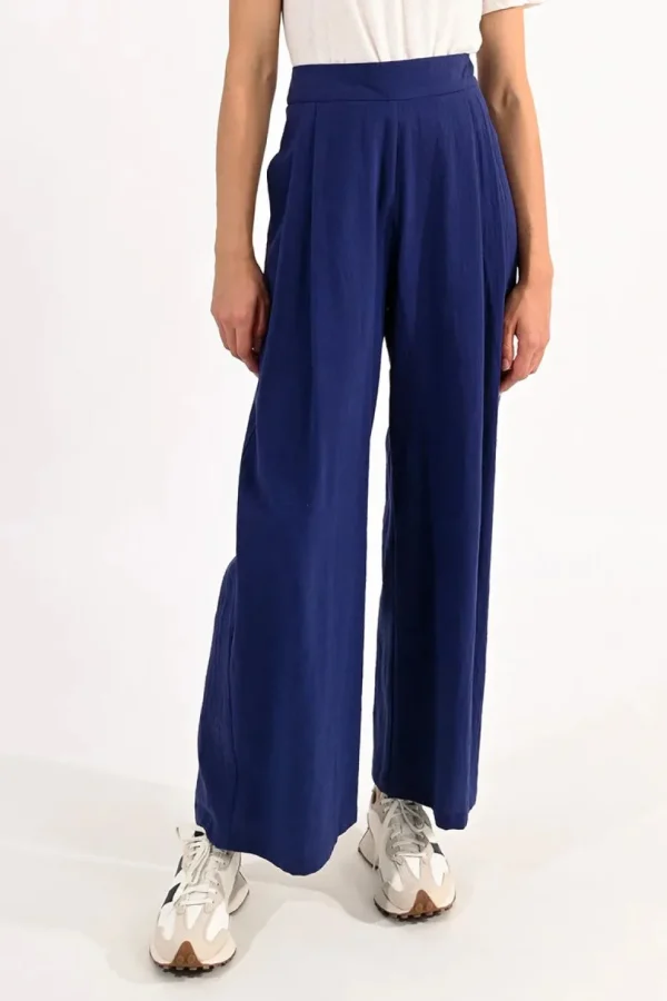 High Waist Pants - Navy