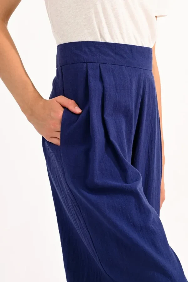 High Waist Pants - Navy