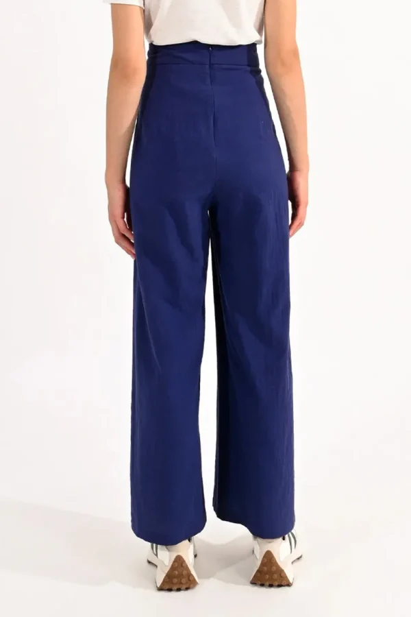 High Waist Pants - Navy