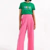 High Waist Pants - Pink