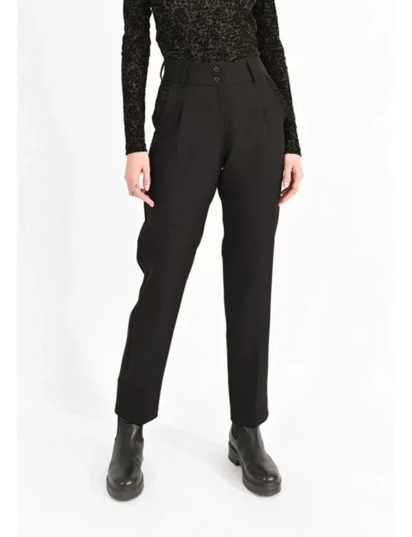 High Waist Trousers - Black