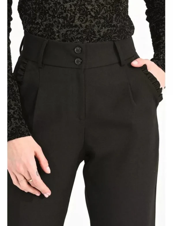 High Waist Trousers - Black