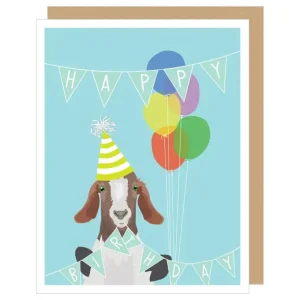 Hungry Goat Birthday Card