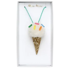 Ice Cream Pompom Necklace