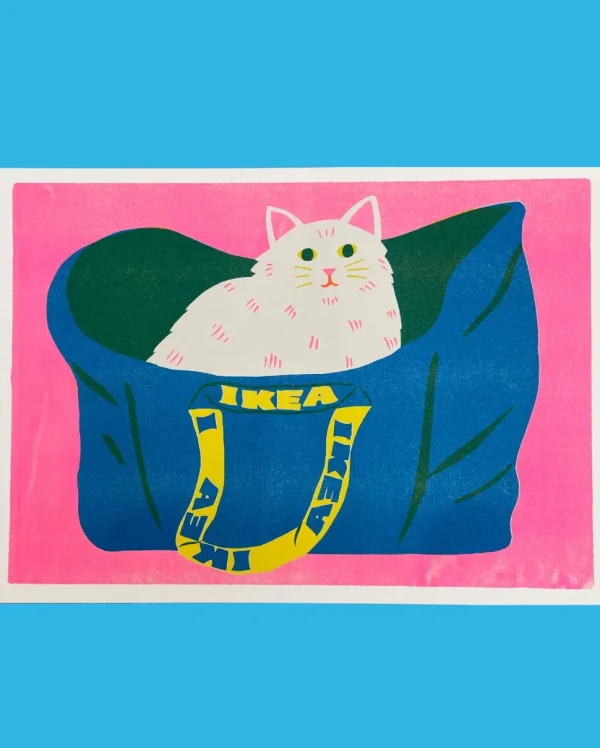 Ikea Bag Cat Print