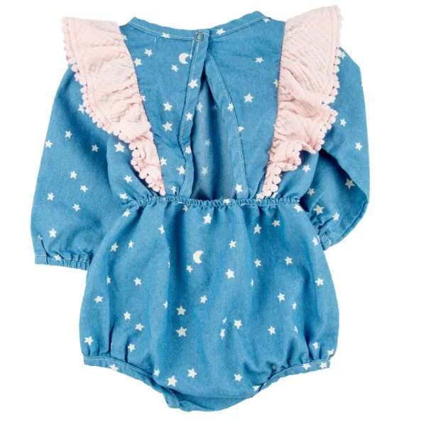 Ingrid Bubble Romper Nordic Sky