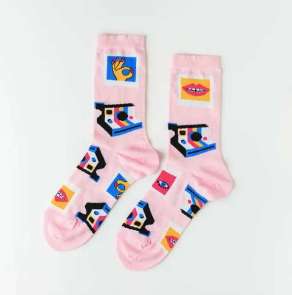 Instant Selfie Crew Socks - Women's