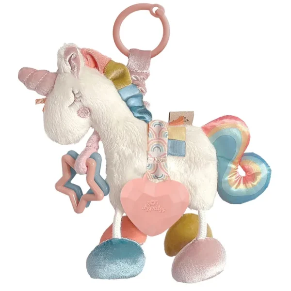 Itzy Friends Link & Love™ Activity Plush with Teether Toy - Unicorn
