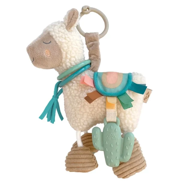 Itzy Friends Link & Love™ Activity Plush with Teether Toy - Llama