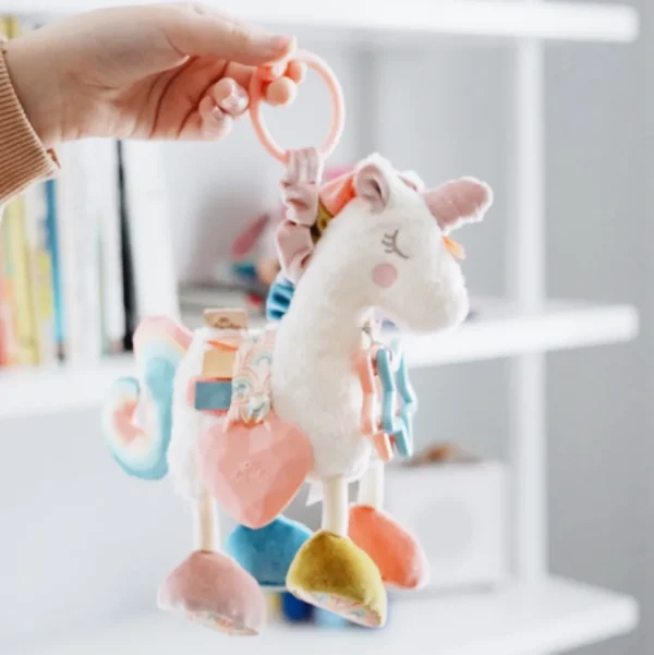 Itzy Friends Link & Love™ Activity Plush with Teether Toy - Unicorn
