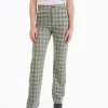 Jacquard 4-Pocket Chino - Olive Plaid