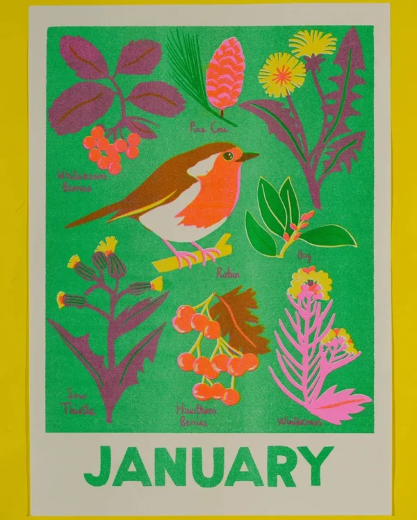 January Forage Print