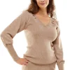 Jonesy Sweater in Heather Oat