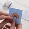 Kawaii Rainbow Arc Mini Cross Stitch Kit in A Matchbox