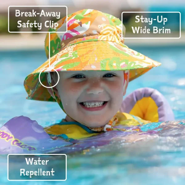 Kids Cotton Floppy Hats | Yellow Flower