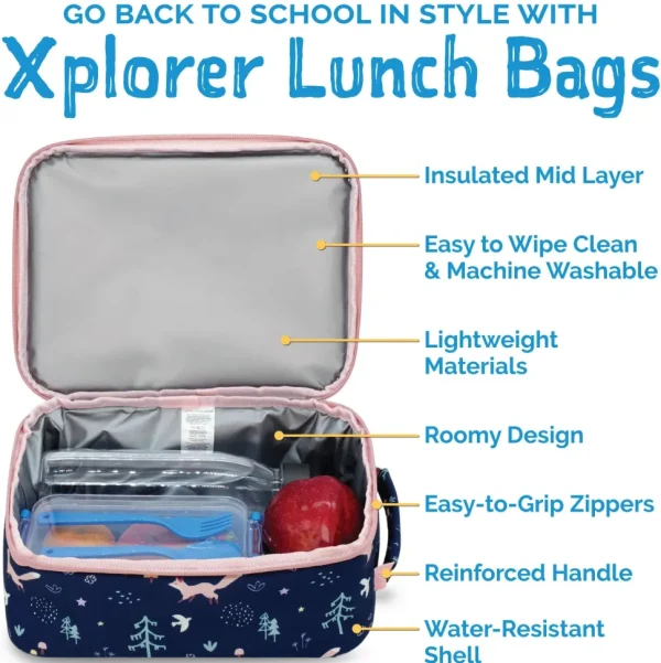 Kids Lunch Bag | Navy Forest