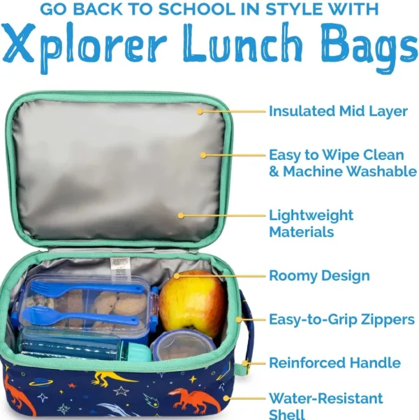 Kids Lunch Bag | Space Dinos