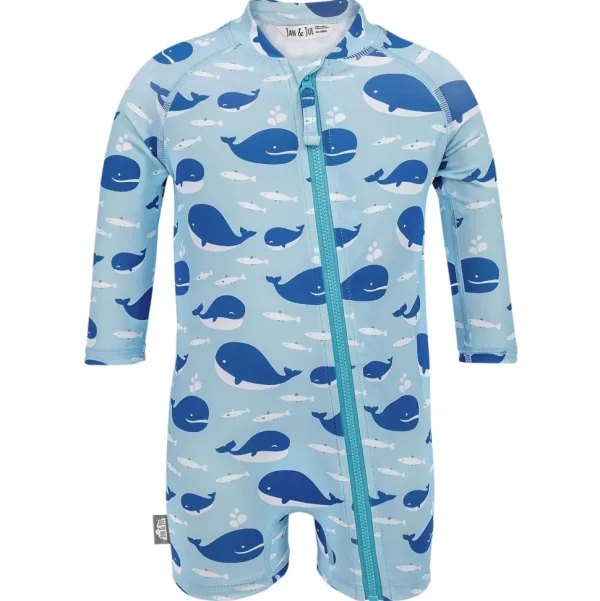 Kids One Piece UV Sun Suit | Blue Whale