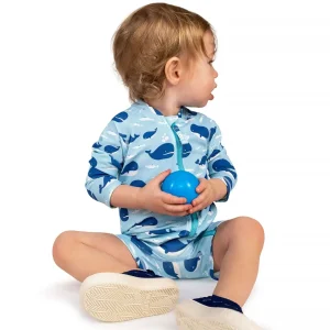 Kids One Piece UV Sun Suit | Blue Whale