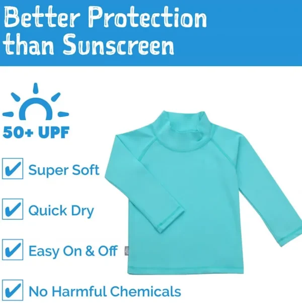 Kids UV Rashguard Top | Lagoon