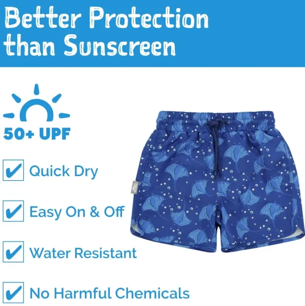 Kids UV Swim Shorts | Manta Ray