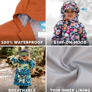 Kids Waterproof Shell Jacket - Lavender