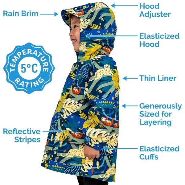 Kids Waterproof Shell Jacket - Lavender