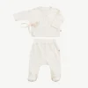 Kimono Top + Pants Set - Mushrooms Ivory