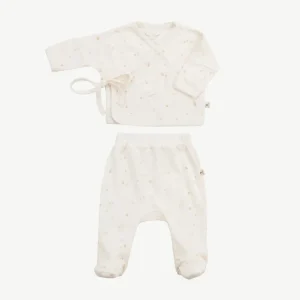Kimono Top + Pants Set - Mushrooms Ivory