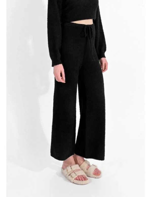 Knit Loungewear Pants - Black