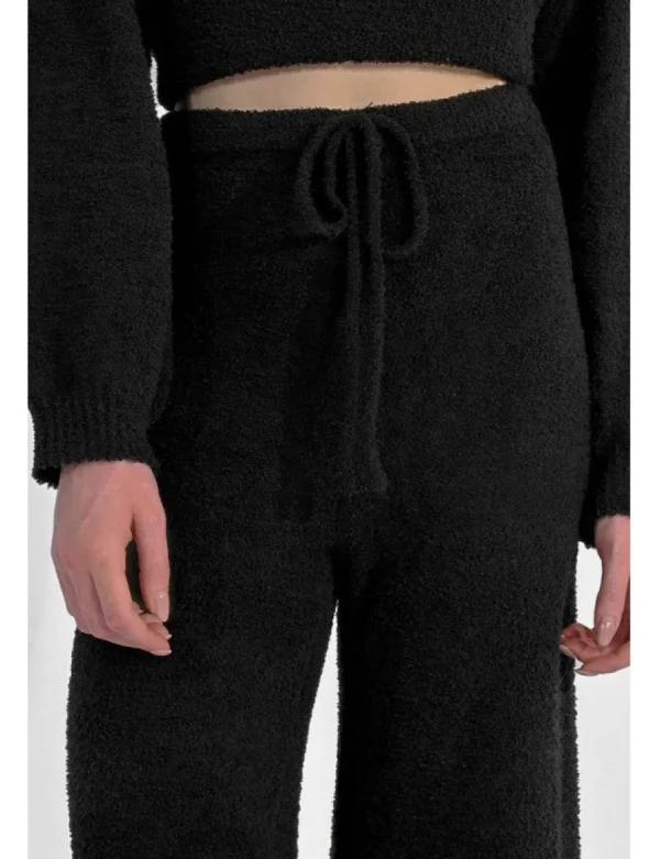 Knit Loungewear Pants - Black